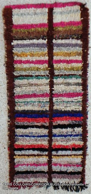 Berber rug  Runner Boucherouite #C59118