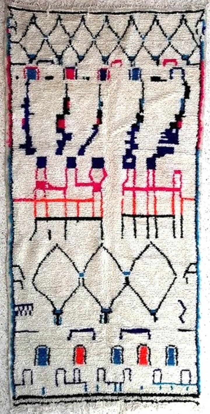 Berber rug  Modern design azilal rugs #AZC56345