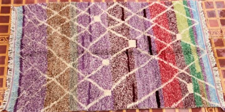 Tapis de salon berbère #MR30493 de type tapis Beni Ouarain Grand format