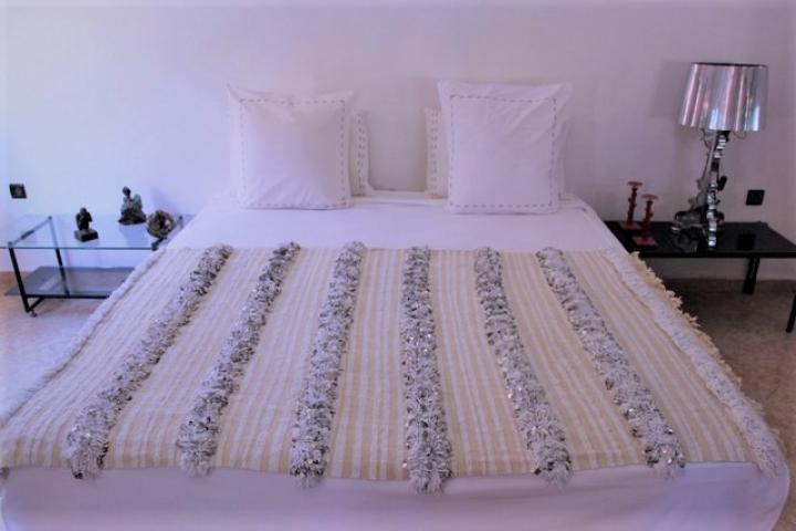 Bed blanket, cover or Berber Plaid Wedding blankets #WB30001 