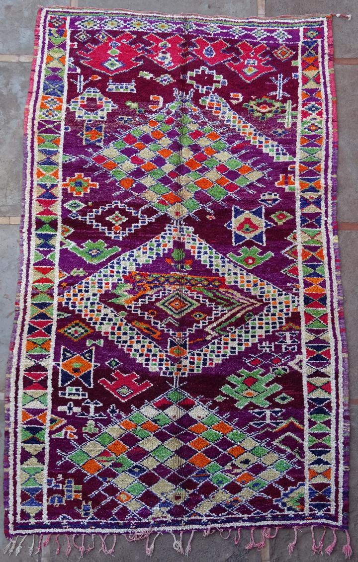Berber Antique and vintage beni ourain and moroccan rugs #VBJ38023  BOUJAAD