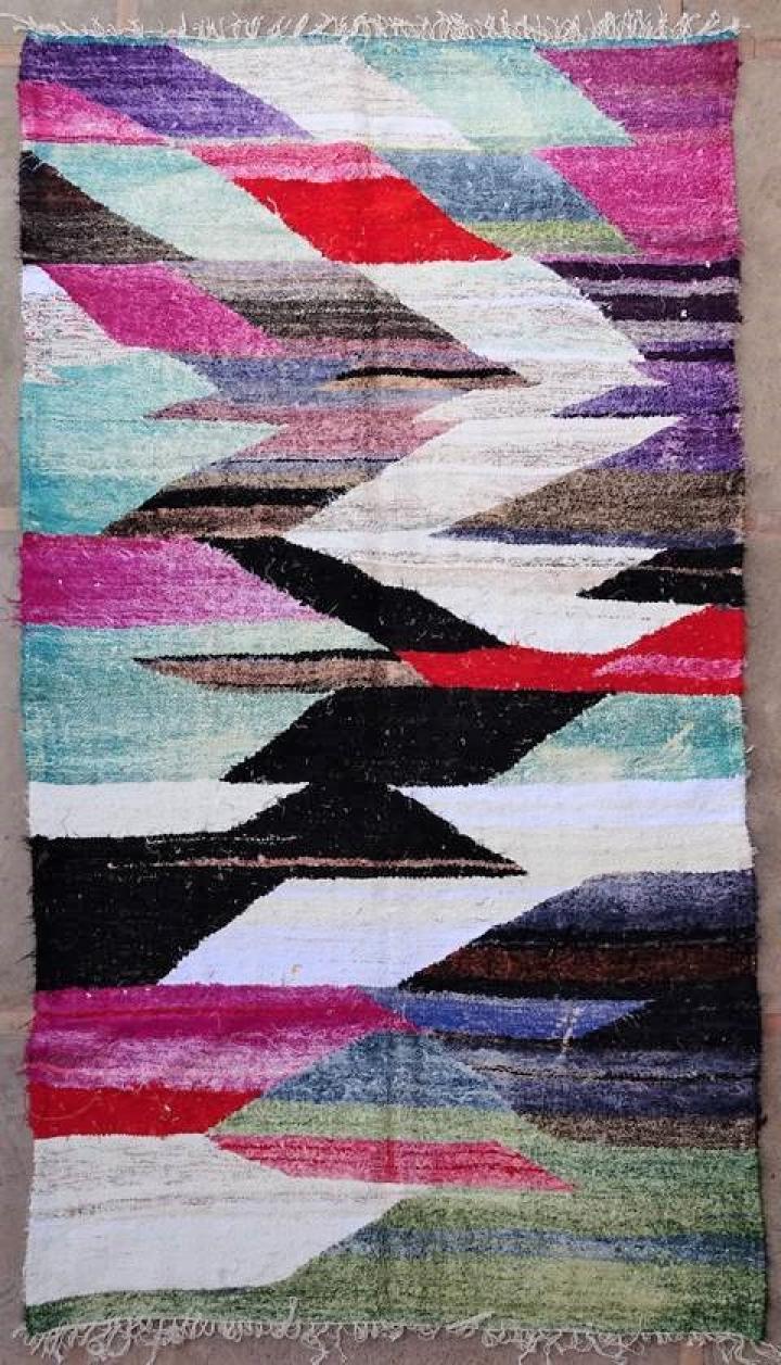 Berber rug #KC56306  kilim from the Boucherouite Large catalog