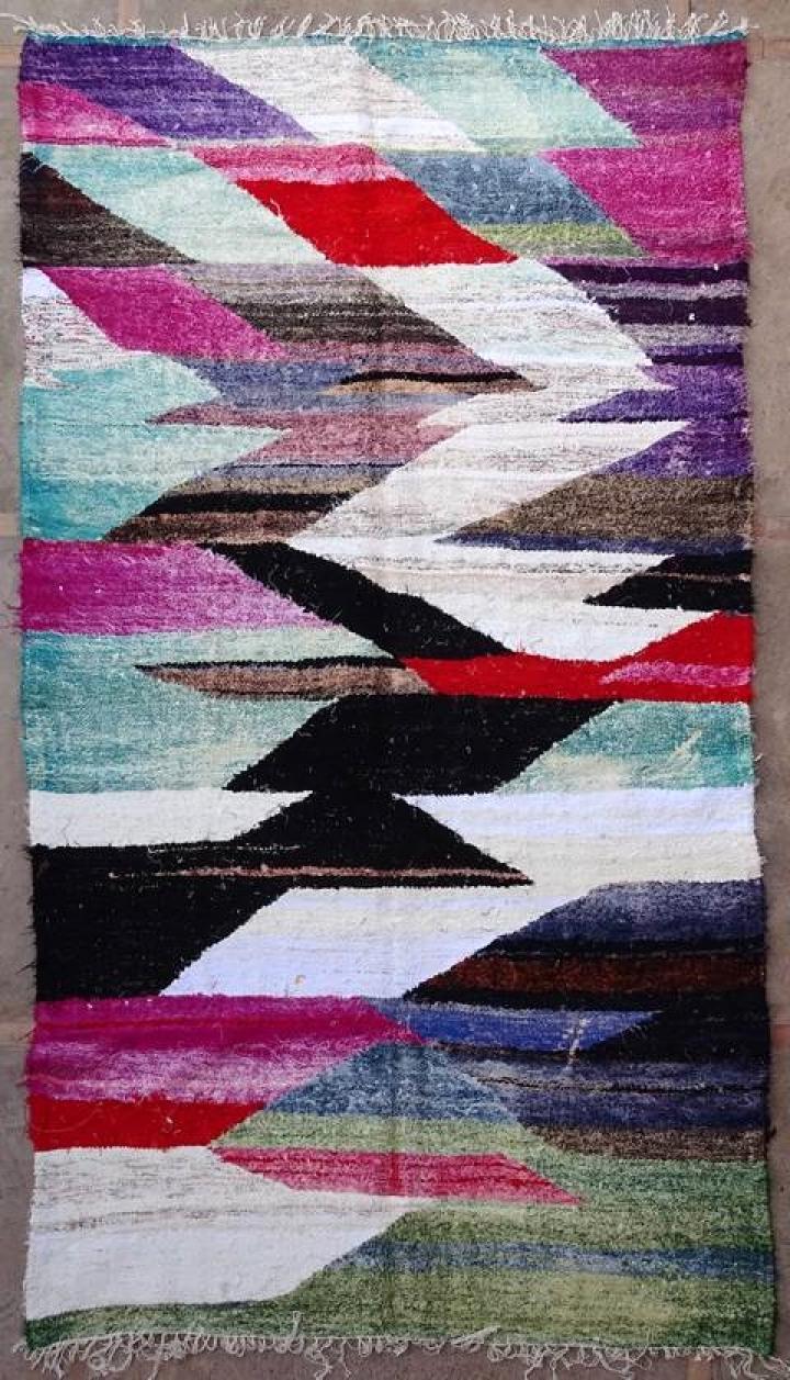 Berber rug #KC56306  kilim from the Cotton and recycled textile kilims catalog