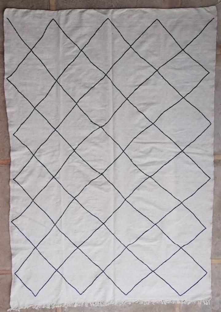Berber tapijt #KBO55095 voor woonkamer van de categorie Kelims katoen en gerecycled textiel