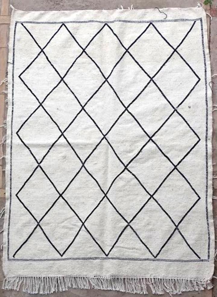 Berber rug #KBO59584  kilim coton type Cotton and recycled textile kilims