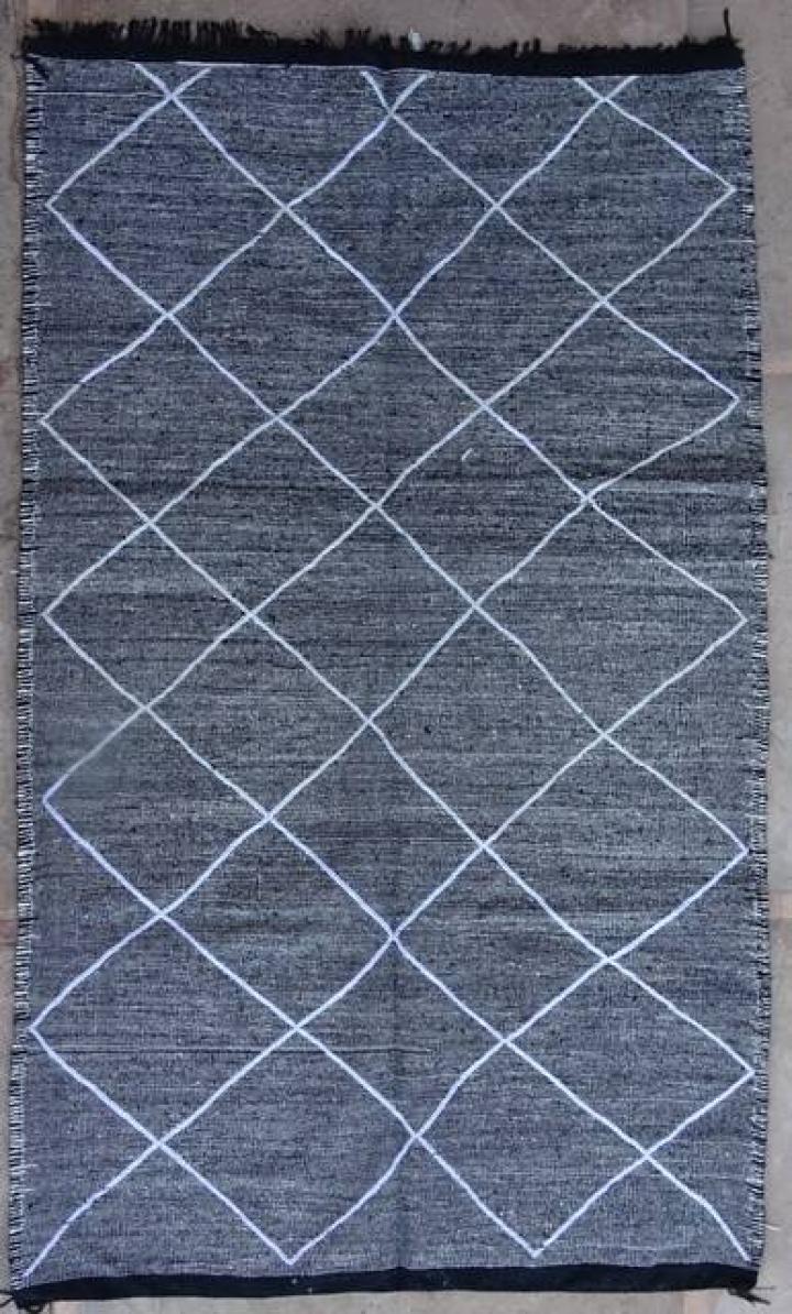 Berber rug #KBO59585 kilim coton type Cotton and recycled textile kilims