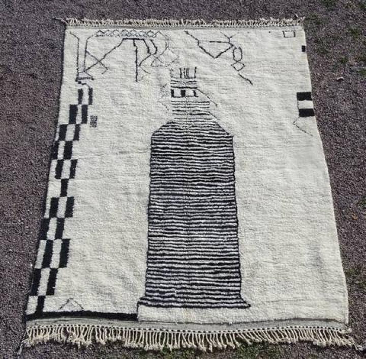 Berber rug  Beni Ourain Large sizes #BO59107