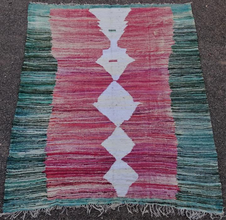 Berber living room rug #LKC45100  kilim from the Kilims recycled textiles catalog