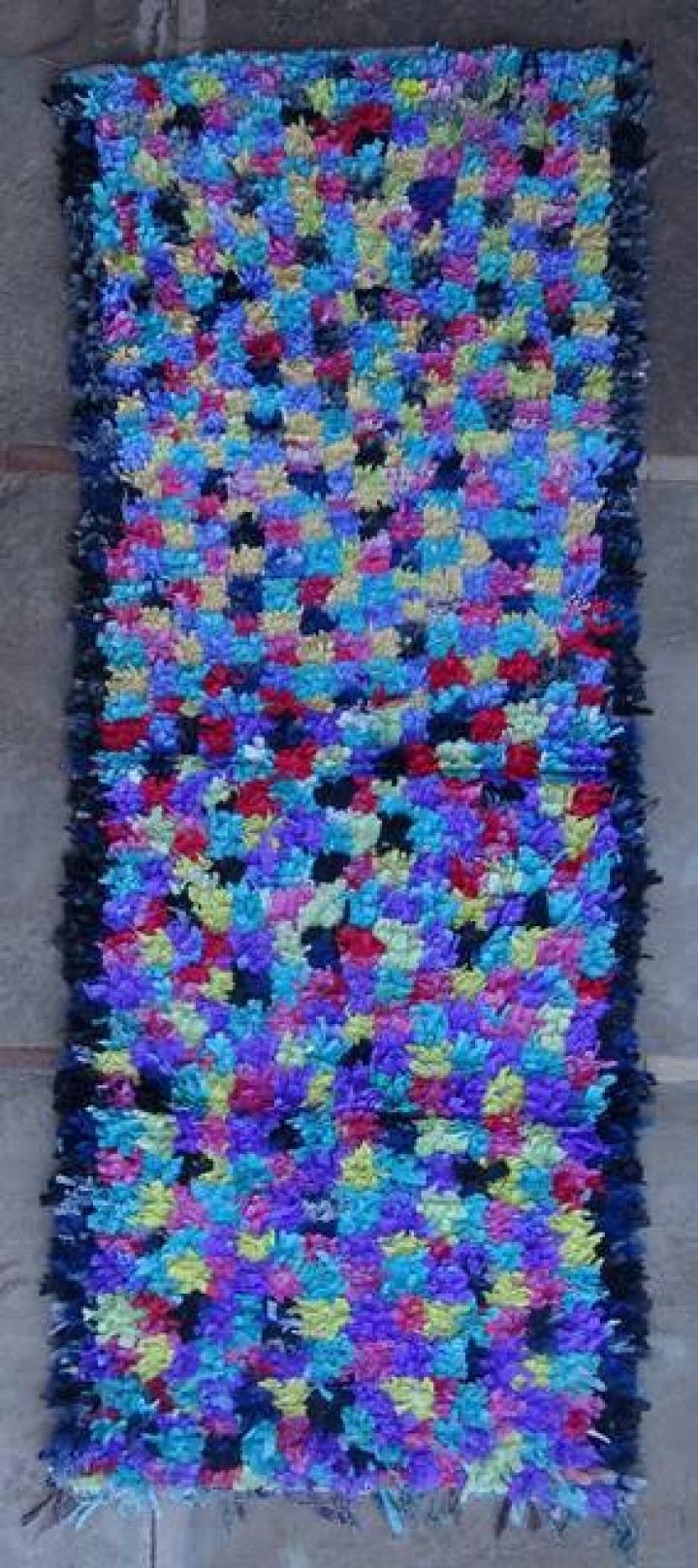 Berber rug  Runner Boucherouite #C46081