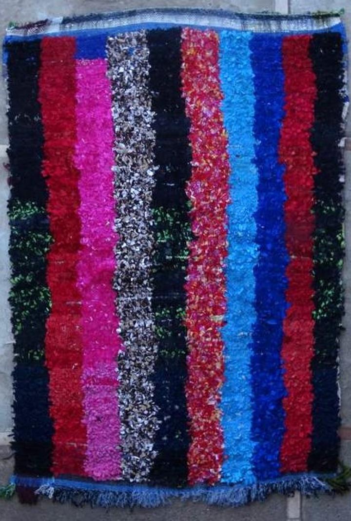 Tapis berbère #T57356 tapis Boucharouette Moyens