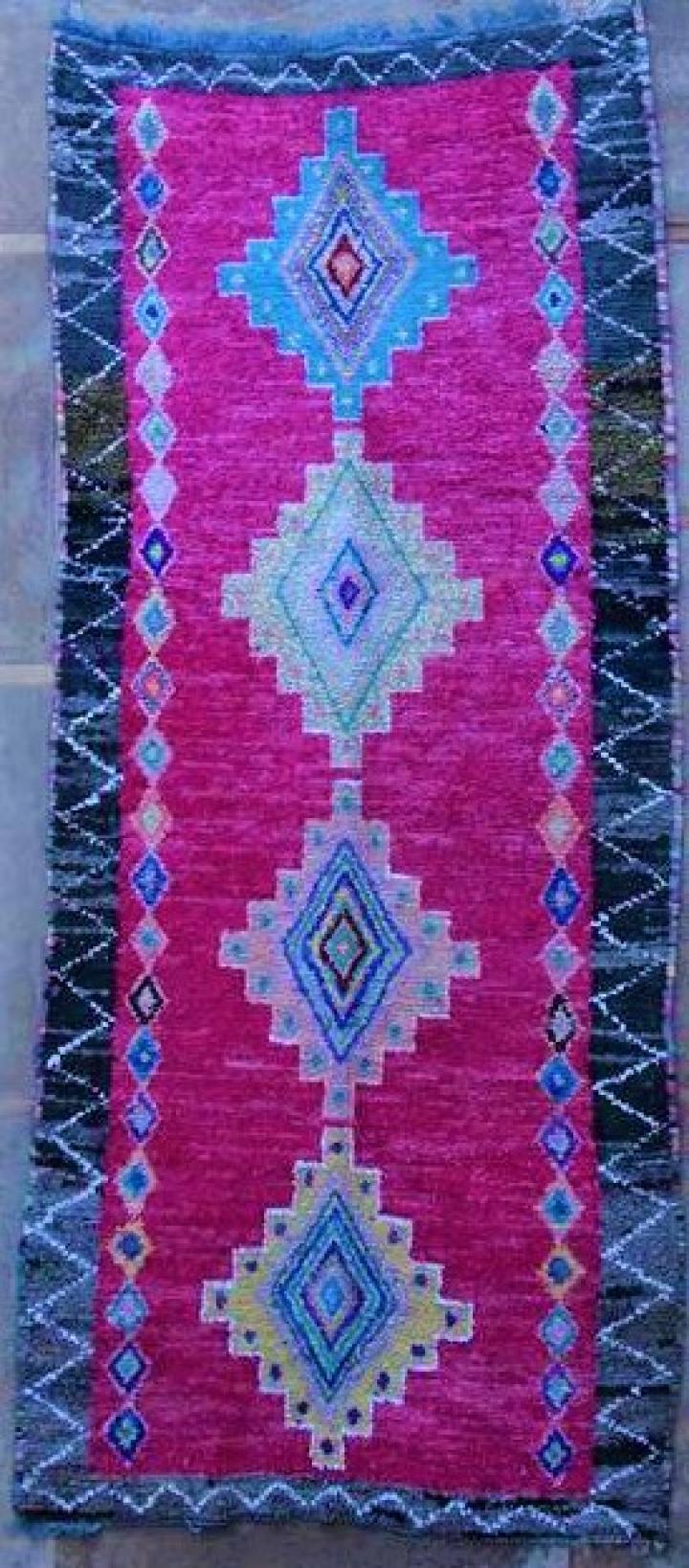 Berber tæppe #L57333 fra stor størrelse   Boucherouite kategorien