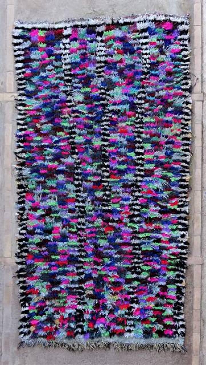 Tapis berbère #T47013 tapis Boucharouette Moyens
