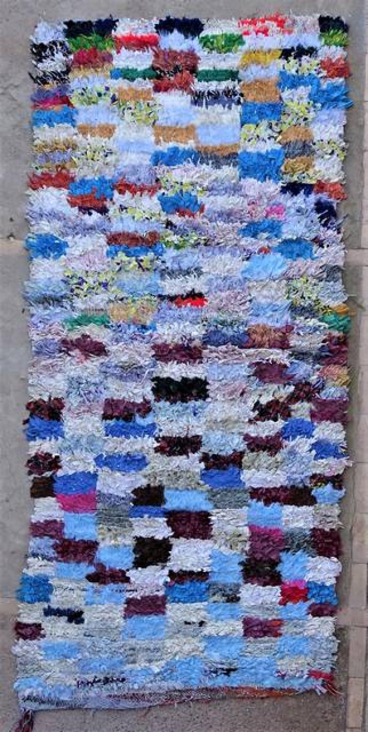 Tapis berbère #T47016 tapis Boucharouette Moyens
