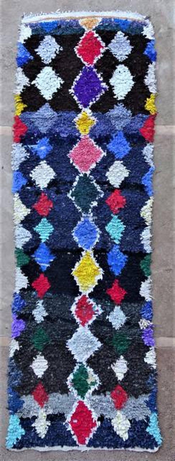 Berber rug  Runner Boucherouite #C47021