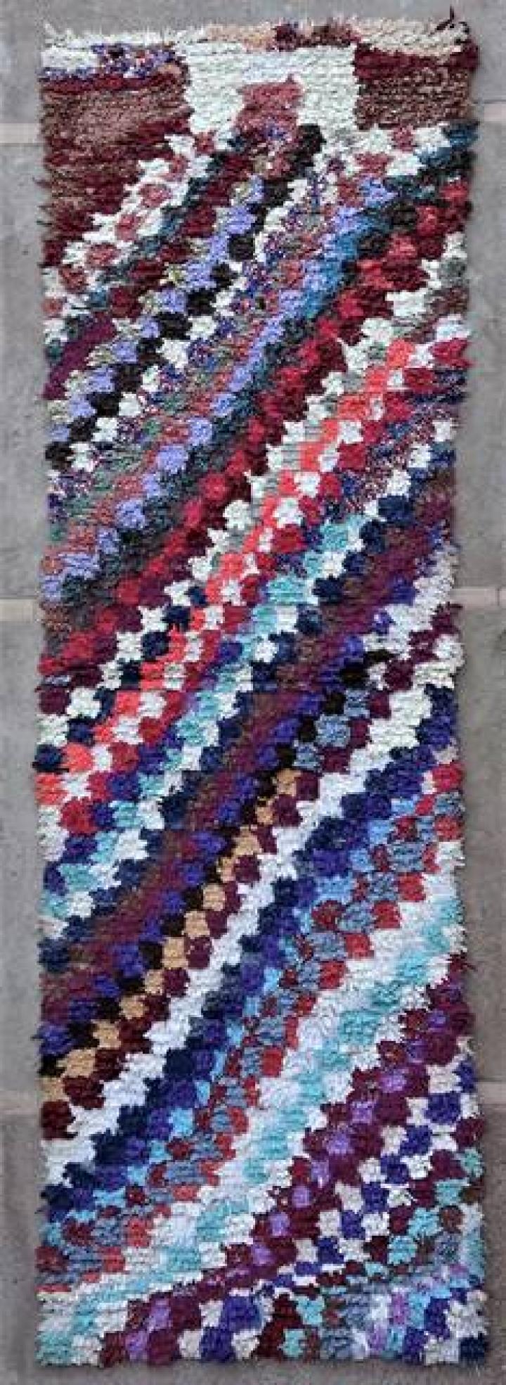 Berber rug  Runner Boucherouite #C47036