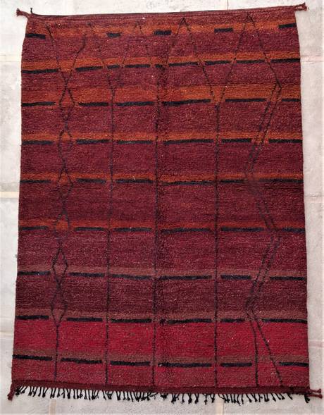 Berber tæppe #BO47098/MA til stue fra boujad og tæpper med farvet uld kategorien