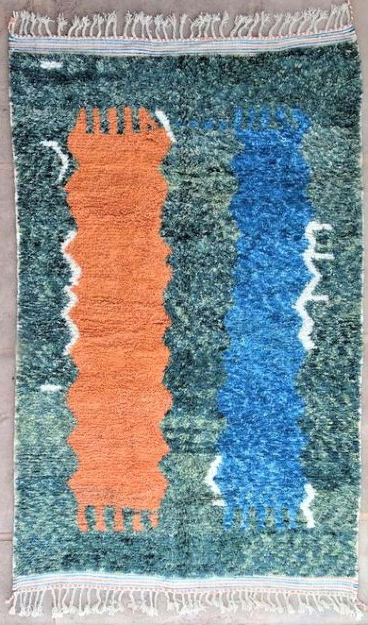 Berber living room rug #BO47085/MA type Beni Ourain and Boujaad with colors