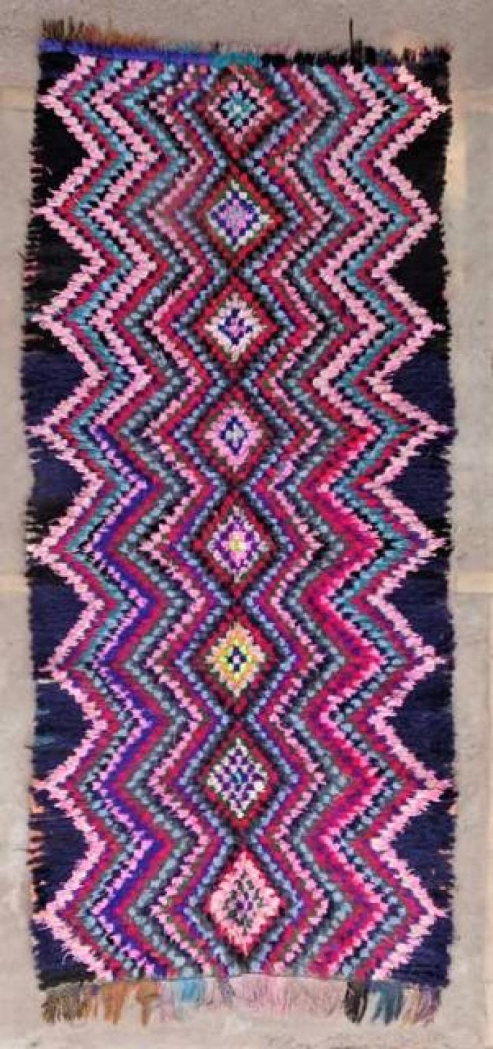 Berber rug  Runner Boucherouite #C47181