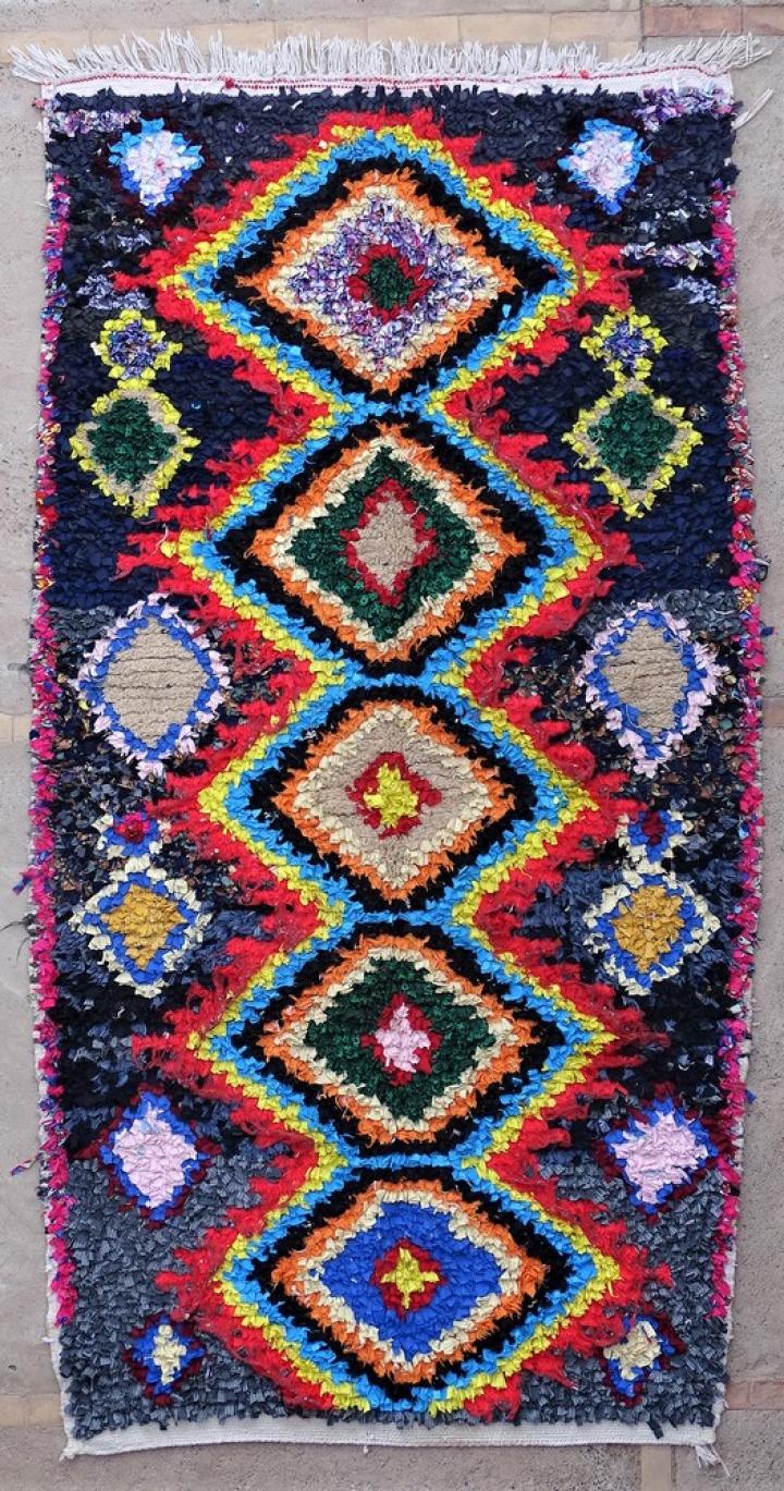 Tapis berbère #T49059 tapis Boucharouette Moyens et petits