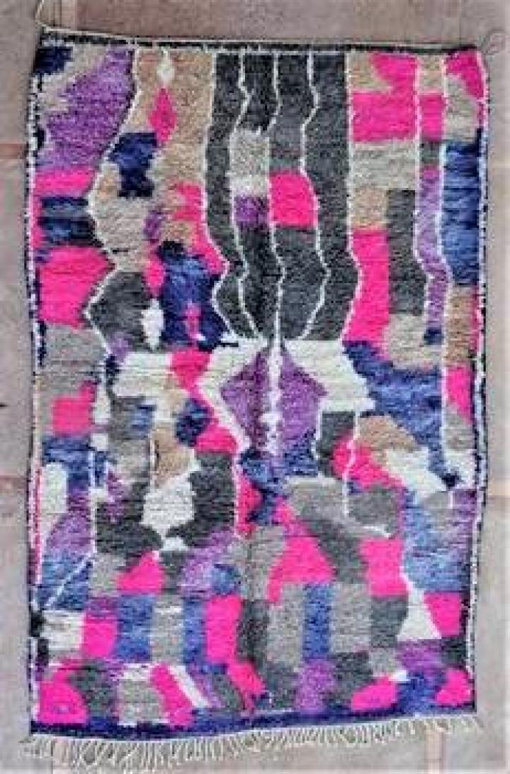 Berber tapijt #BJ46301 uit de categorie  Beni Ourain en Boujaad berber vloerkleden met kleuren