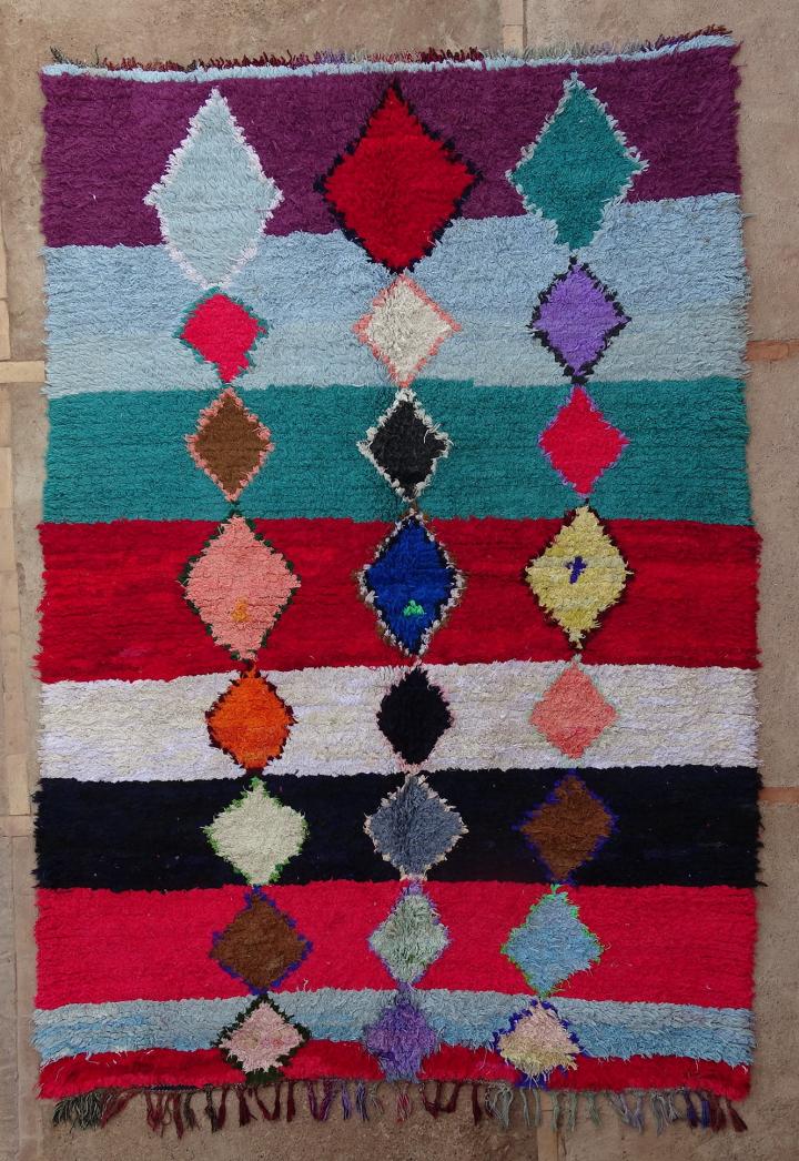 Berber living room rug #TC51014 type Boucherouite Large