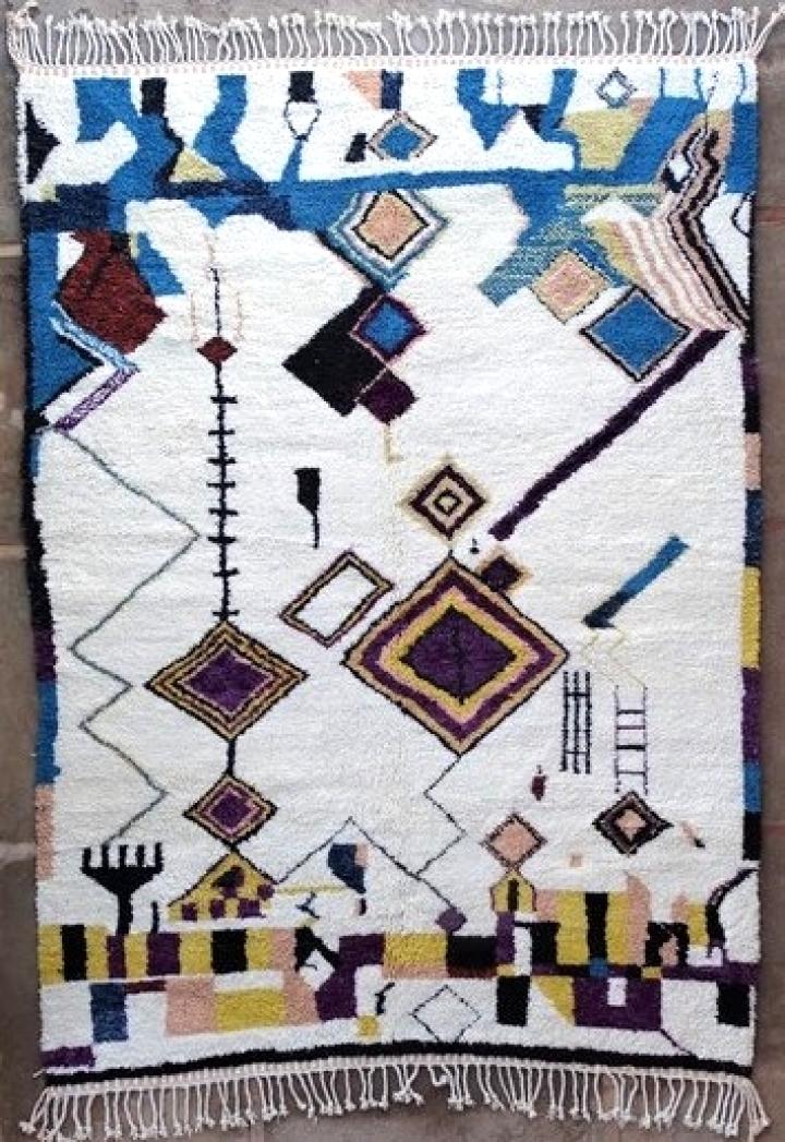 Berber living room rug #BO51143 type Beni Ourain Large sizes