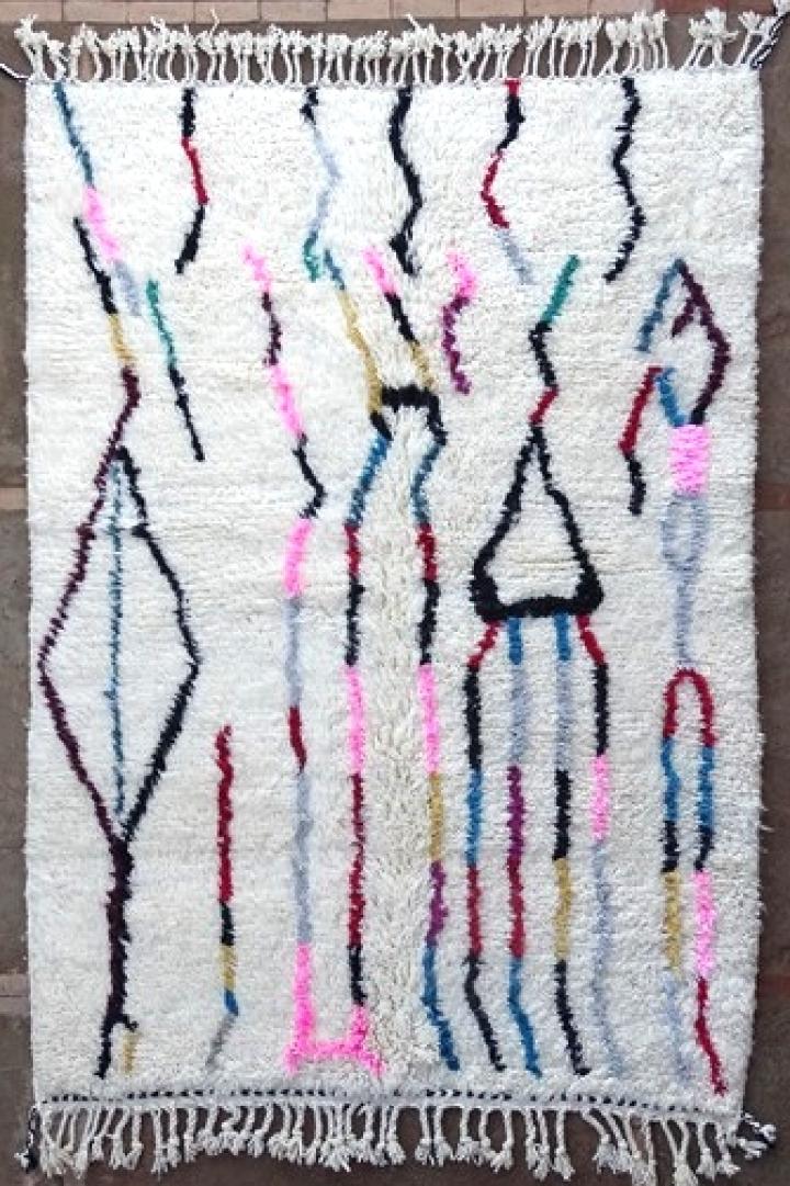 Tapis berbère #BO51157 tapis Beni ouarain couleurs