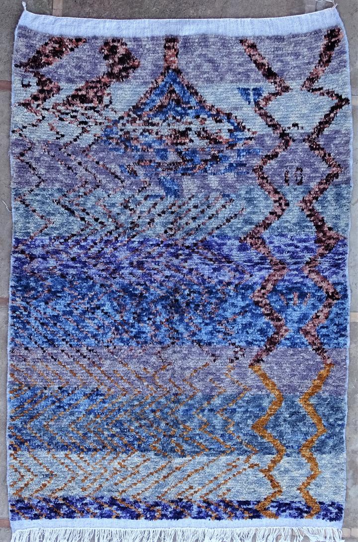 Berber living room rug #AZM51181 type 