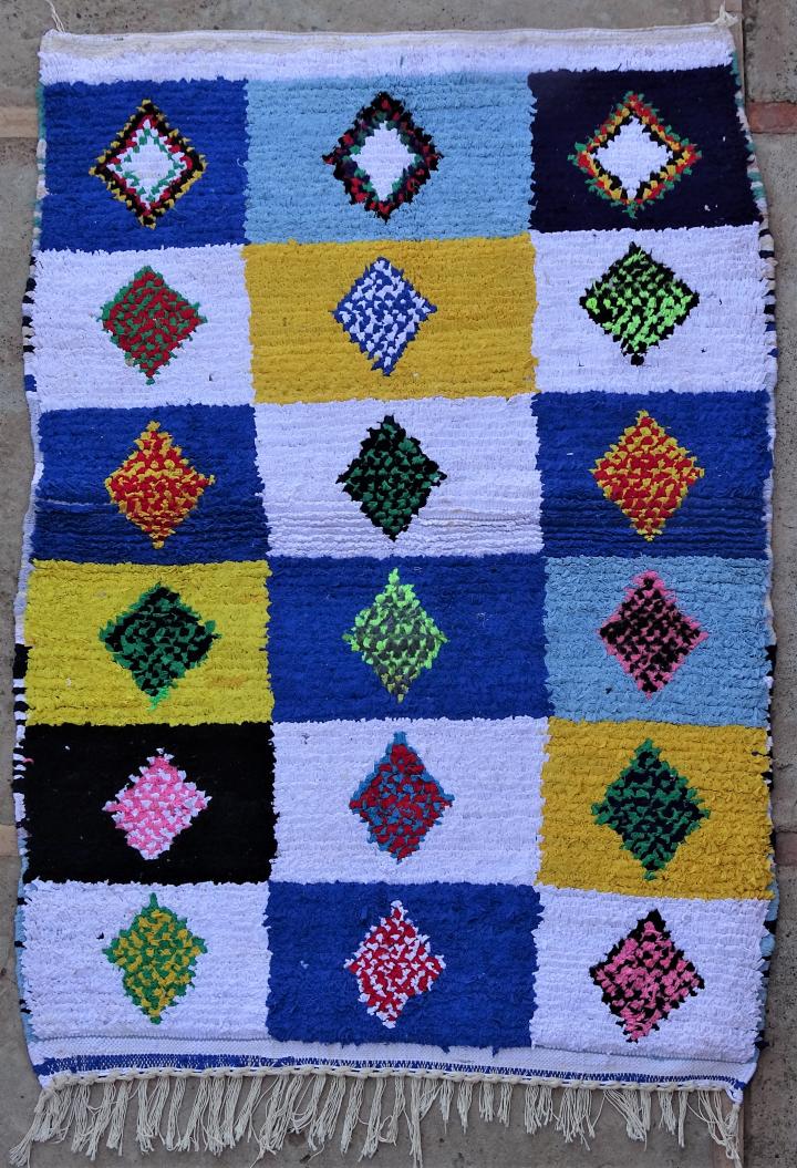 Tapis berbère #TTN52104 de type tapis Boucharouette Petits
