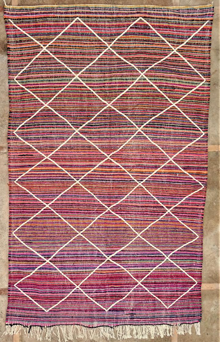 Berber uldtæppe Zanafi kelim #ZA52154 acrylic wool