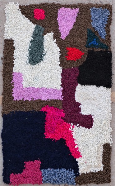 Berber rug #ZK53088 Zindek type Boucherouite Small