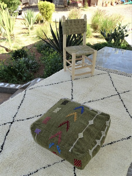 Poufs kilim et sabra PKB pouf cover with zip to fill