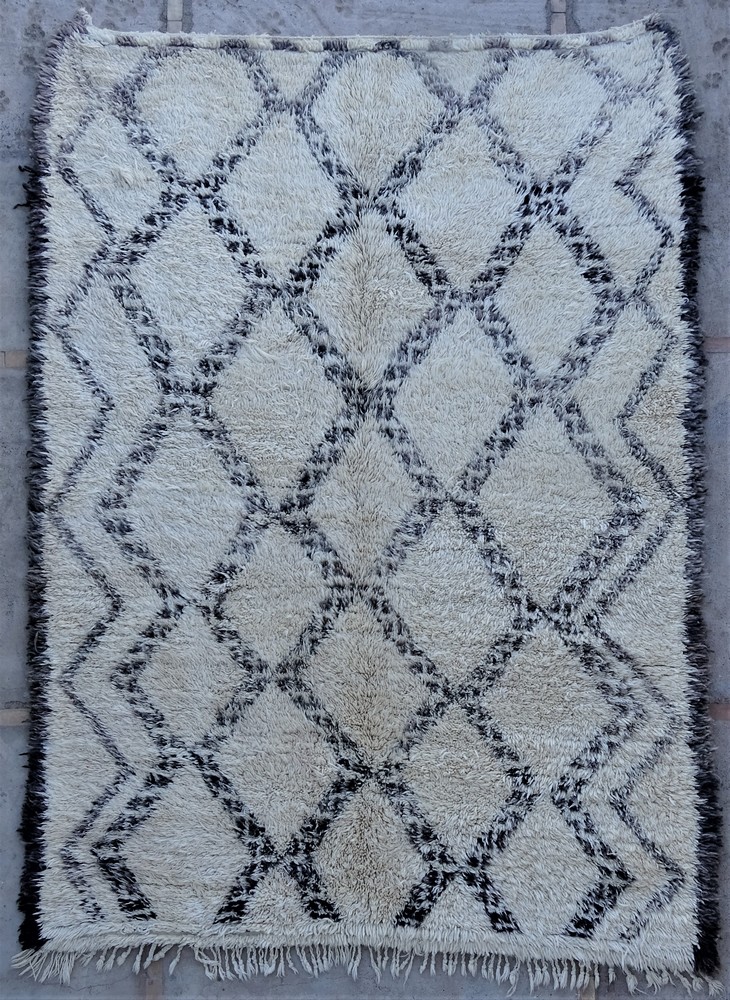 Tapis de salon berbère #BOA54009 de type tapis Beni Ouarain et Moyen Atlas Anciens