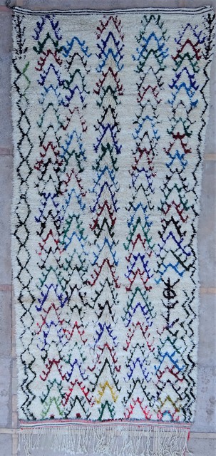 Antieke beni ourain tapijten en vintage Marokkaanse tapijten #BOA54038