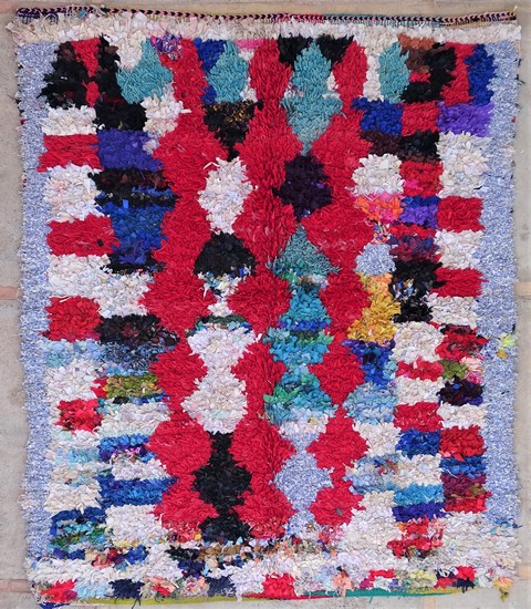 Berber rug #LC54081 for living room from the Boucherouite Large category