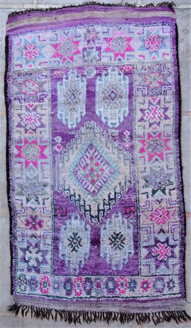 Antique and vintage beni ourain and moroccan rugs : BOA54028