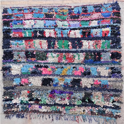 Berber living room rug #LC54099 type Boucherouite Large