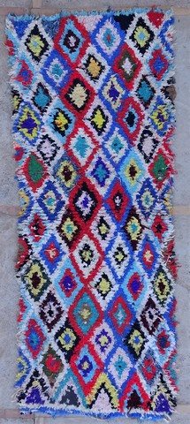 Berber rug #C54156 type Runner Boucherouite