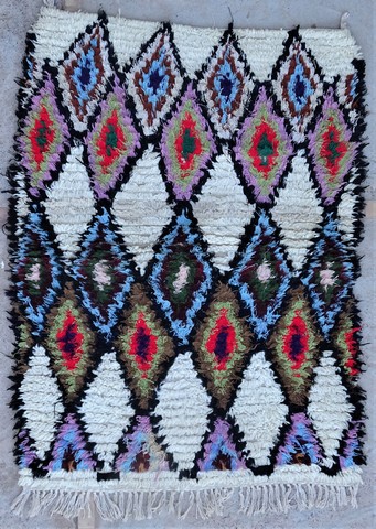 Berber tæppe #AZ54143 fra AZILAL-ZANAFI kategorien