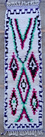 Berber Hallway runner wool rugs #BO54220