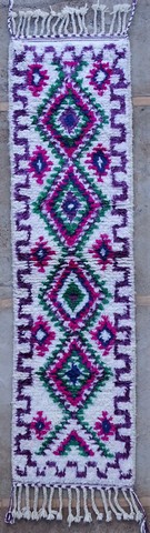 BENI OURAIN-WOLLTEPPICHE Korridor Wollteppiche Berber Teppich BO54221