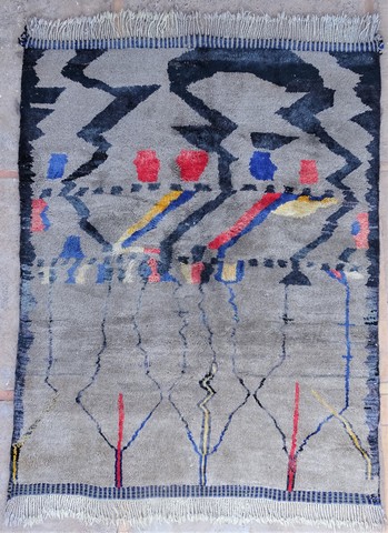 Berber tapijt #MR54163 voor woonkamer van de categorie Moderne en eigentijdse vloerkleden
