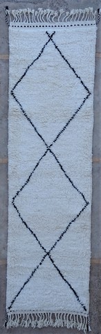 BENI OURAIN-WOLLTEPPICHE Korridor Wollteppiche Berber Teppich BO55019