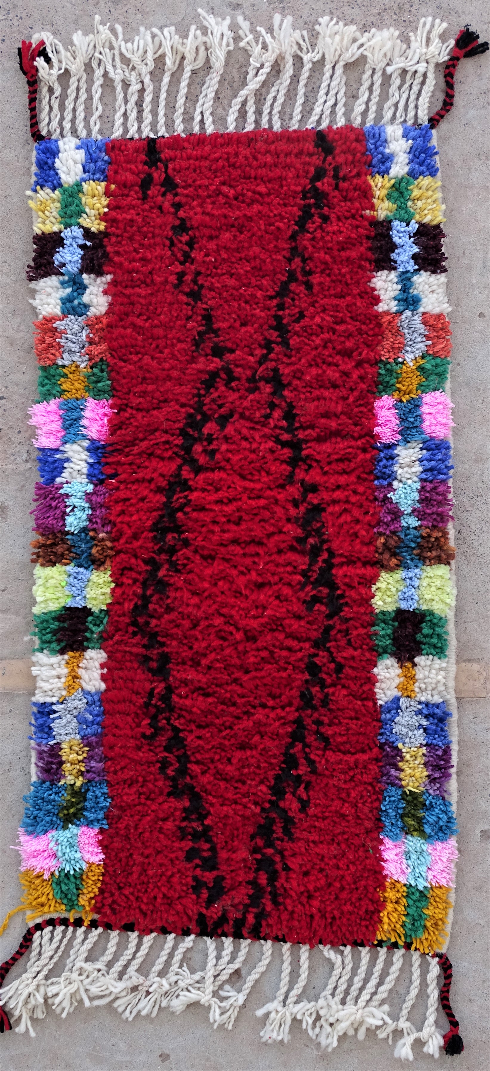 Berber rug #BO53109 type Beni Ourain and Boujaad with colors