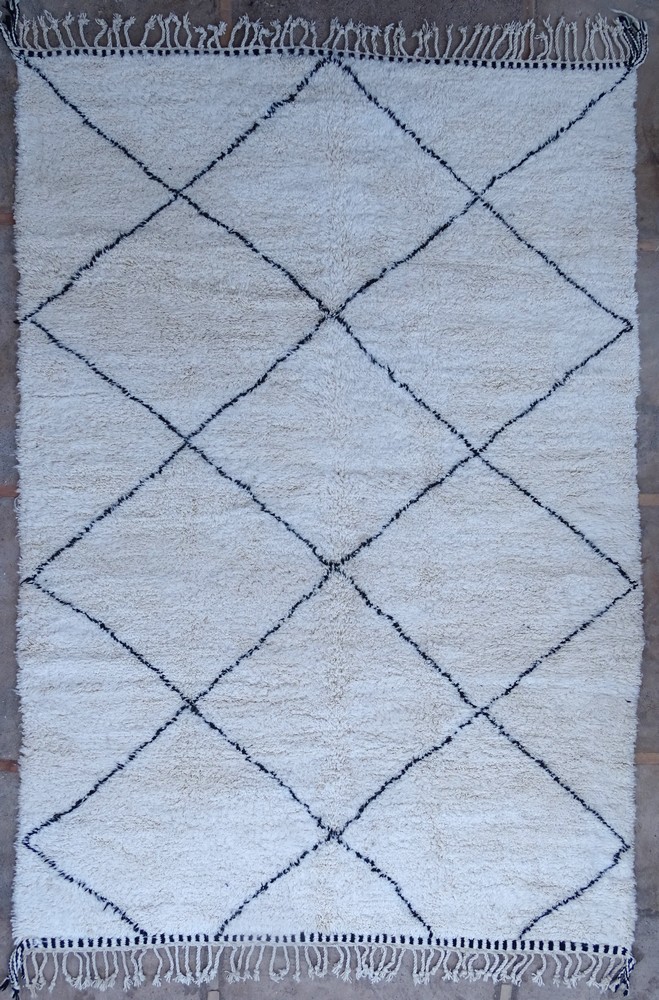 Berber tapijt #BO55227 voor woonkamer van de categorie Beni ourain grote maten vloerkleden