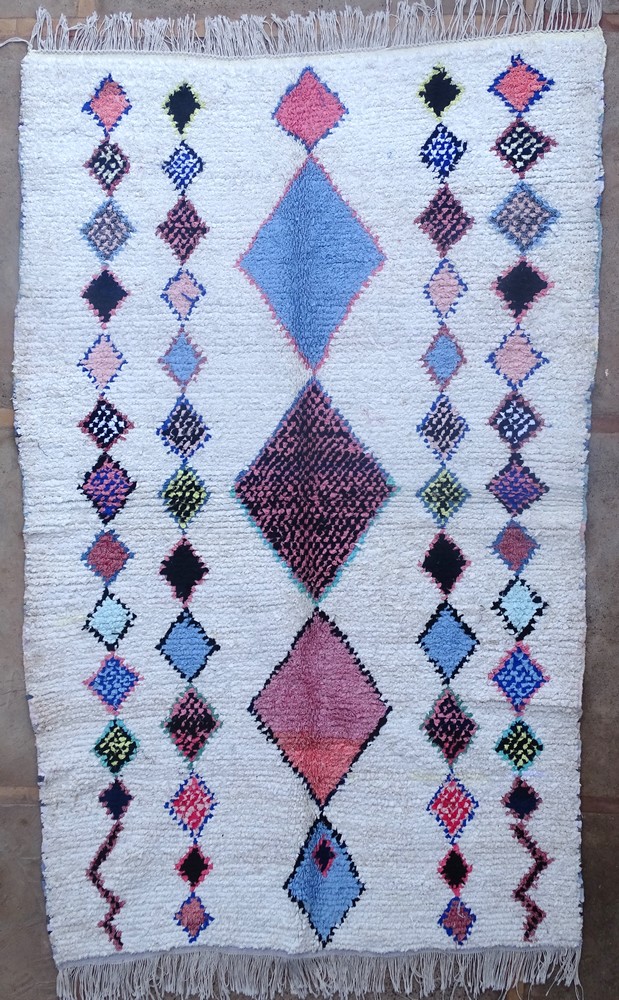 Berber rug #LN55259 from the Boucherouite Large category