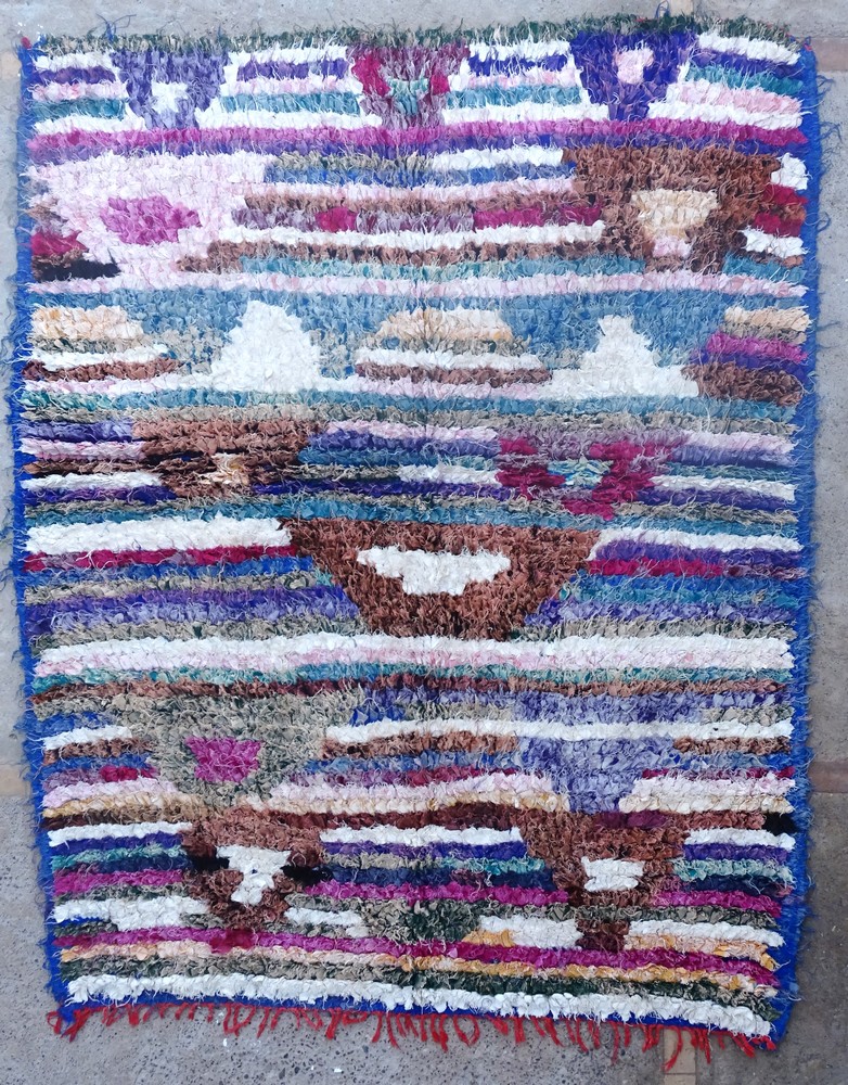 Tapis berbère #TTC55273 tapis Boucharouette Moyens et petits
