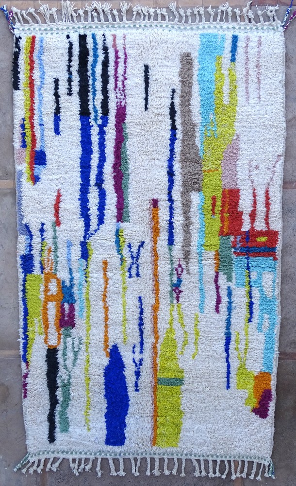 Berber rug #BO55343 for living room from the MODERN BENI OURAIN category