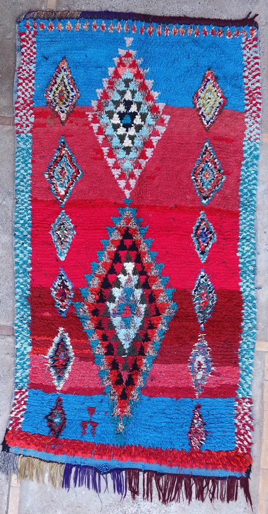 Tapis berbère #T55372 tapis Boucharouette Moyens et petits