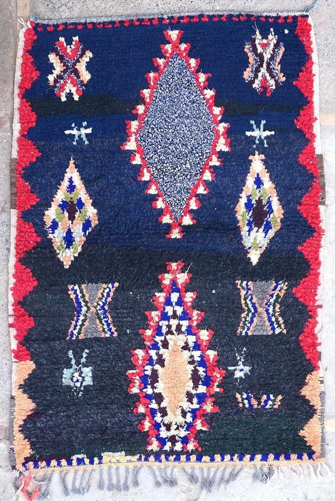 Tapis berbère #TT55375 tapis Boucharouette Moyens et petits